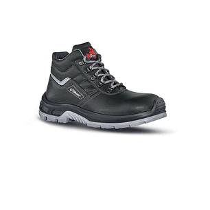 Upower Pitucon L Botines de Seguridad - Talla 45 - Empeine Piel Hidrofugo, Puntal Composite, Lamina Acero Ergonomica, Suela Antideslizante PU/PU, Prot