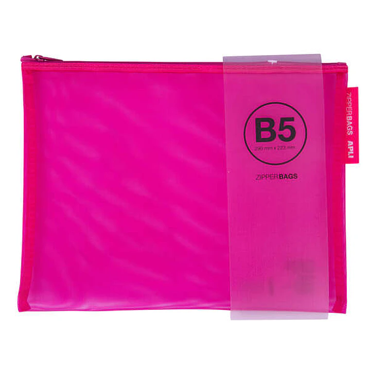 Apli Sobres Porta-Todo Nylon Transpirable - Tamaño B5 (290x223mm) - Resistente y Duradero - Ideal para Tablets y Equipos Electronicos - Cierre de Crem 1