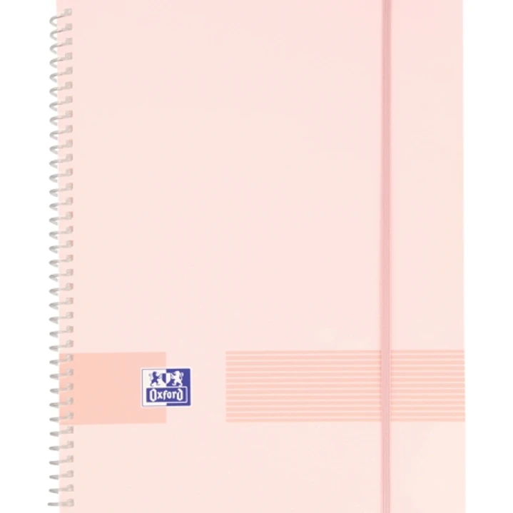 Oxford Live & Go A4 Carpeta de Fundas - Tapa de Plastico Opaco - Espiral de 40 Fundas - Color Rosa Chicle 1