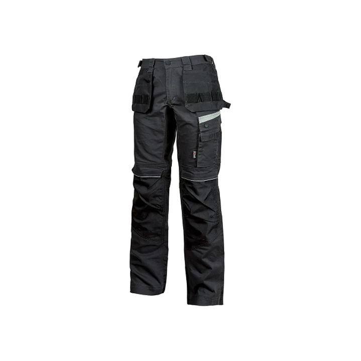 Upower Gordon Pantalones Funcionales con Bolsillos Flotantes - Talla 56 - Porta Herramientas, Porta Rodilleras, Cintura Ajustable, Detalles Reflectant 1