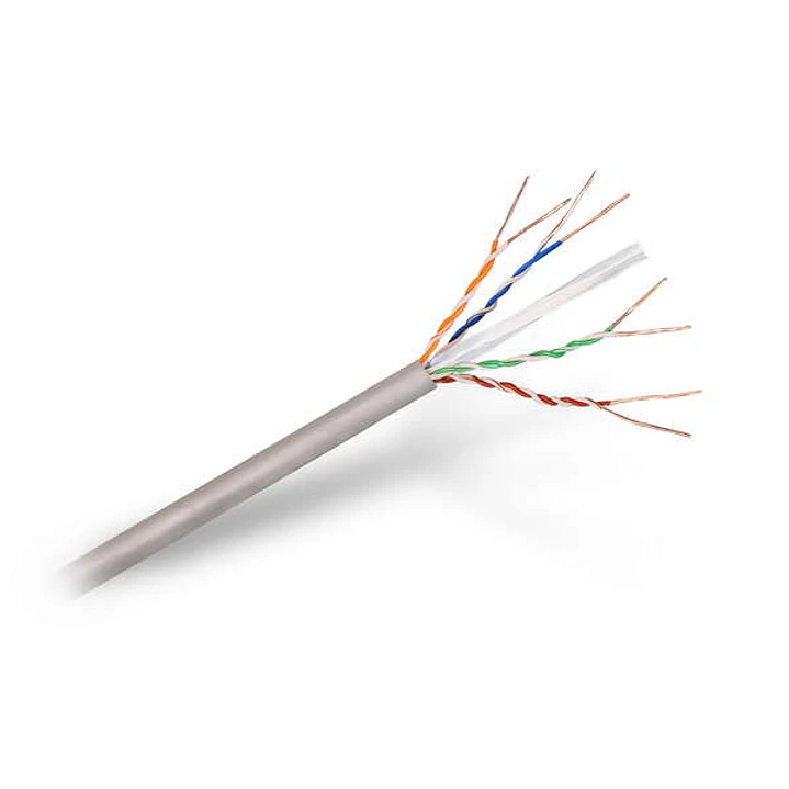 Aisens Cable de Red RJ45 Cat.6 UTP Rigido AWG24 - Bobina de 100m 100% Cobre para la Instalacion - Color Gris 1