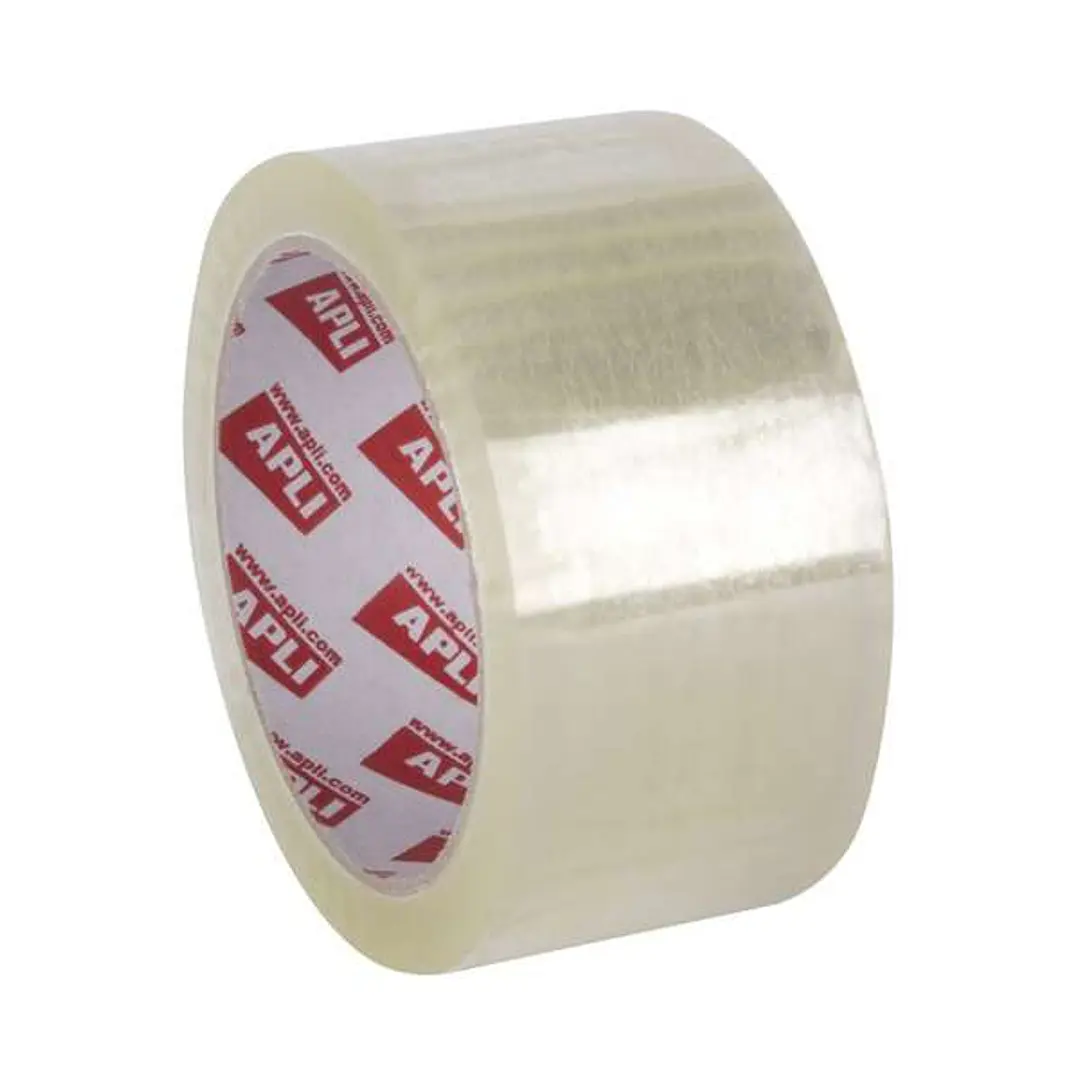 Apli Basic Precinto 48mmx66m 25 Micras Polipropileno - Adhesivo Acrilico - Transparente 1
