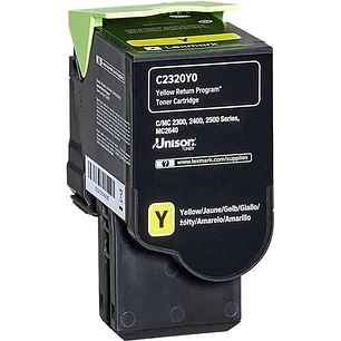 Lexmark C2325/C2425/C2535/MC2325/MC2425/MC2535/MC2640 Amarillo Cartucho de Toner Original - C2320Y0