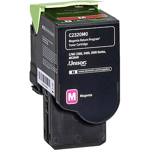Lexmark C2325/C2425/C2535/MC2325/MC2425/MC2535/MC2640 Magenta Cartucho de Toner Original - C2320M0