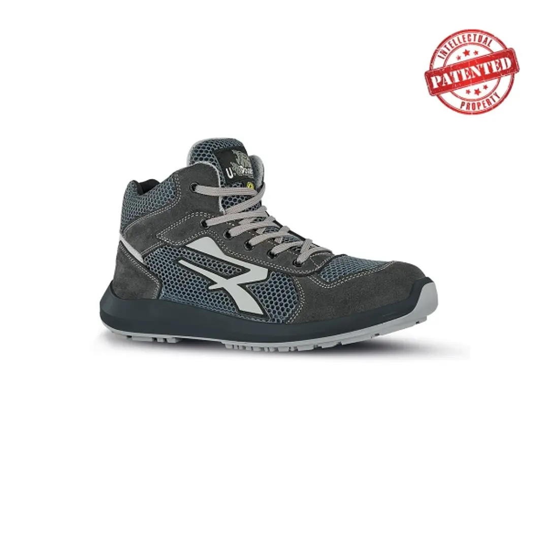 Upower Dexter S ESD Calzado de Seguridad Ligeros - Talla 39 - Parte Superior de Nailon Ultraflexible y Gamuza Suave, Puntera de Aluminio, Antiarrugas, 1