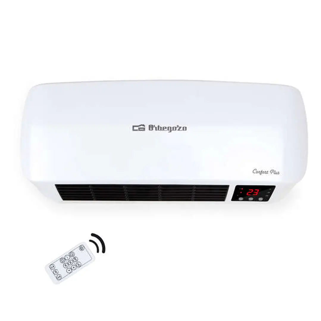 Orbegozo SP 6000 Calefactor Ceramico Split Baño - IP-22 - 2000W - Programable - Mando a Distancia - Energy Saver - Seguridad 1