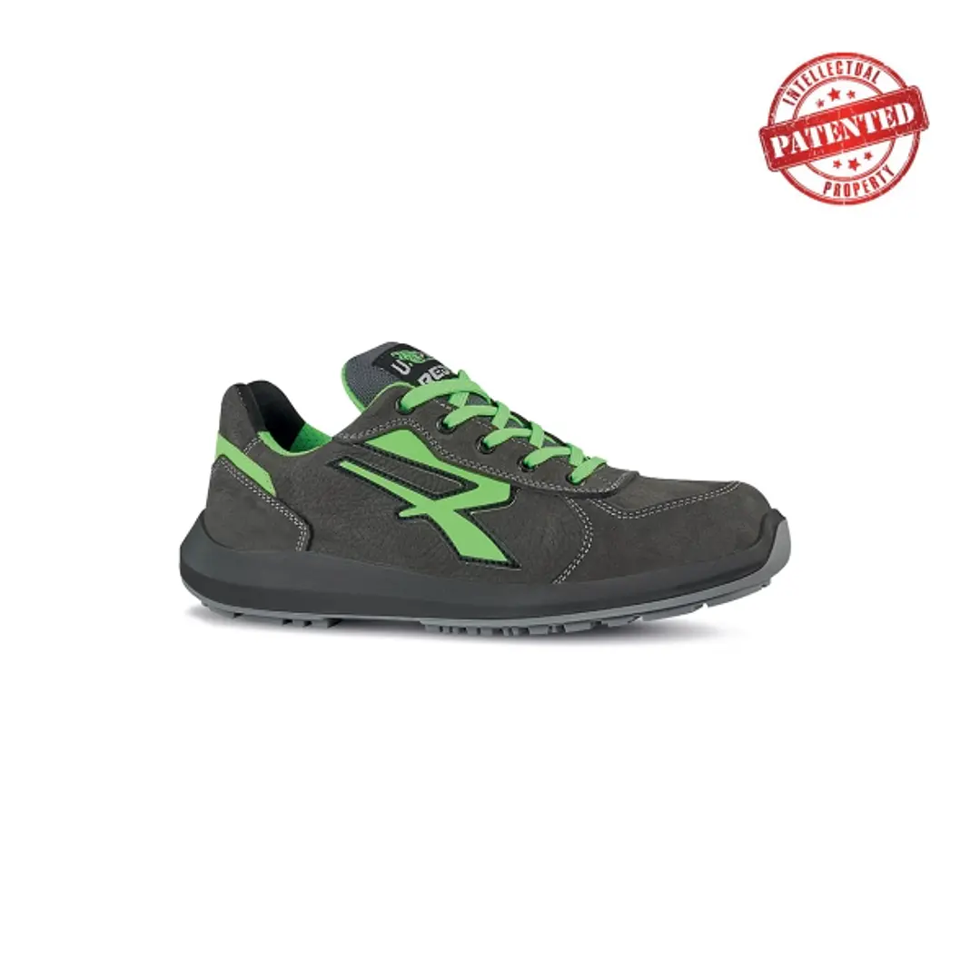 Upower Hydra S ESD Calzado de Seguridad Altos - Talla 45 - Cuero Nubuck Resistente al Agua, Puntera de Aluminio, Suela Antideslizante, Proteccion S3S  1