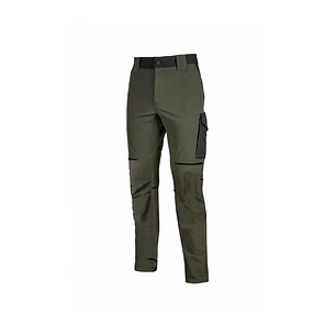 Upower World Pantalon Elastico y Resistente - Talla L - Repelente al Agua, Transpirable, Secado Rapido, Multiples Bolsillos, Cintura Ajustable, Detall
