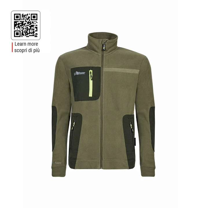 Upower Venus Sudadera Polar con Cremallera - Talla 3XL - Alta Transpirabilidad, Acabados Hot Press, Proteccion DPI1, Tres Bolsillos con Cremallera - C 1