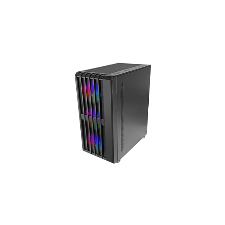 Mars Gaming MC-VAULT Caja Torre ATX - 4 Ventiladores de 120mm ARGB - Ventana Lateral de Cristal Templado - Rejilla Frontal y Superior - 7 Ranuras de E 1
