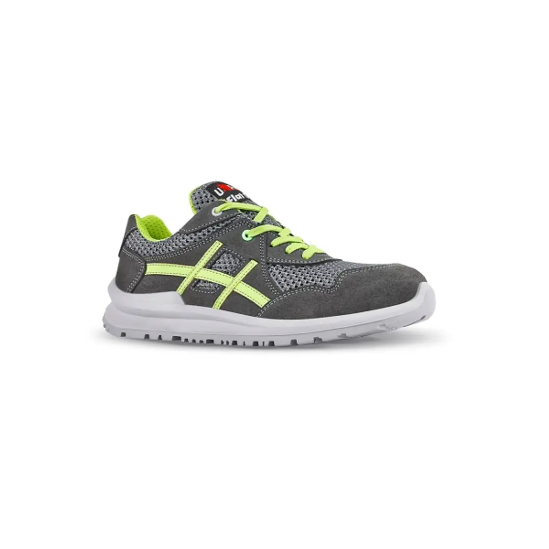 Upower Nico S Calzado de Seguridad Bajos - Talla 46 - Empeine de Gamuza, MESH Ultra-Transpirable, Puntal de Aluminio, Anti-Pinchazos, Antideslizante,  1