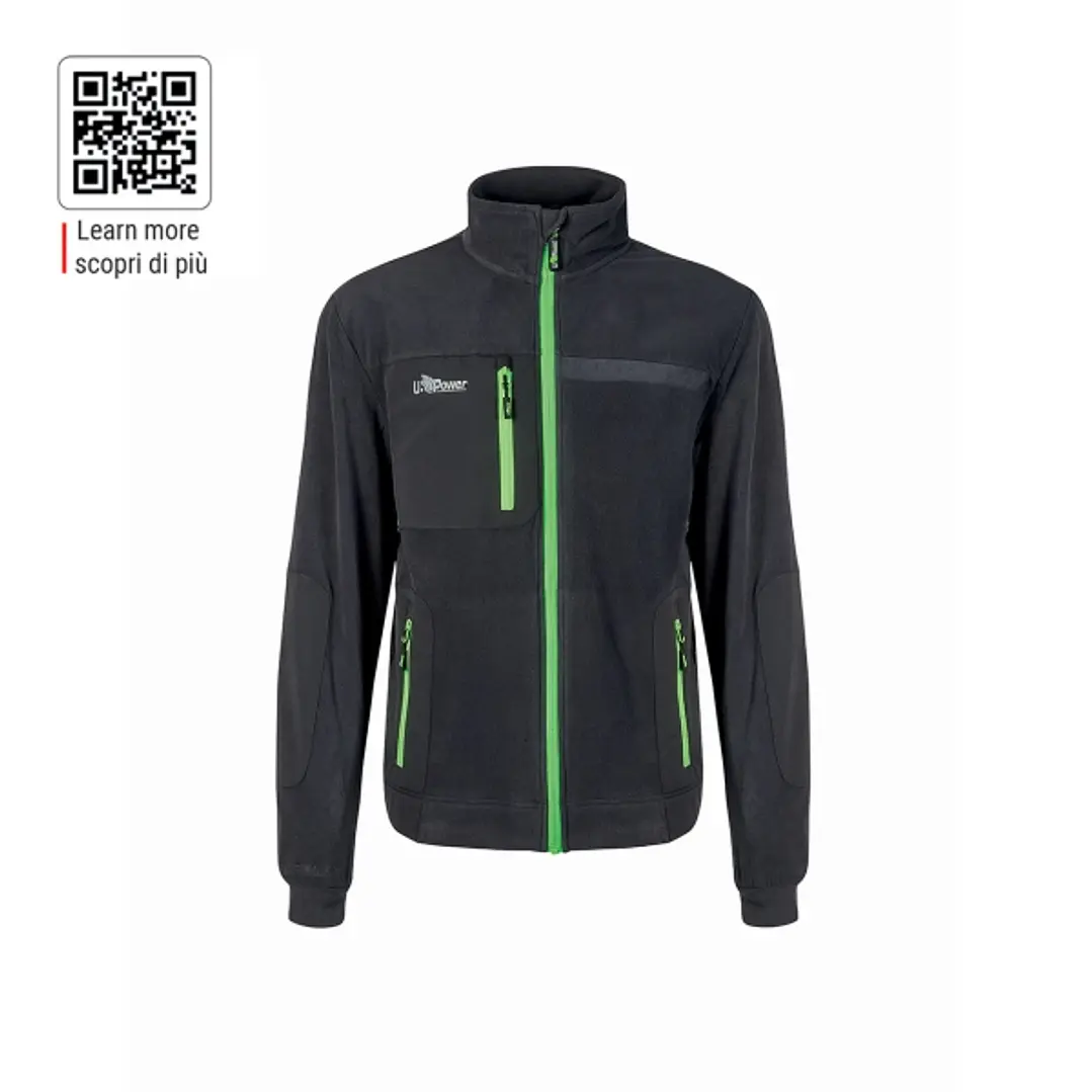 Upower Venus Sudadera Polar con Cremallera - Talla M - Alta Transpirabilidad, Acabados Hot Press, Tres Bolsillos con Cremallera, Proteccion DPI1 - Col 1