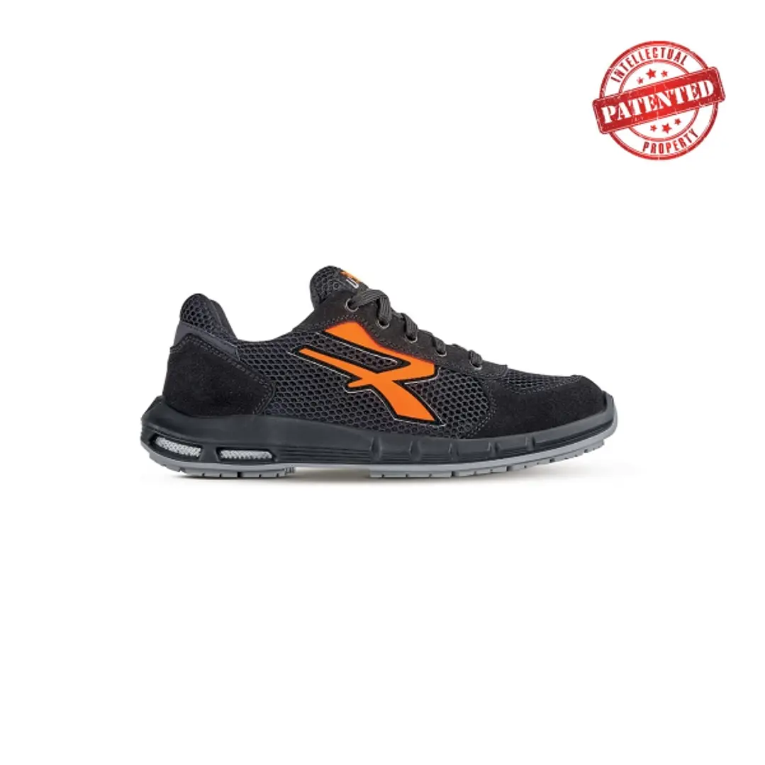 Upower Atos ESD S Plus Calzado de Seguridad Bajos - Talla 43 - Comodidad y Ligereza, Parte Superior de Nailon Ultraflexible y Gamuza Suave, Puntera de 1