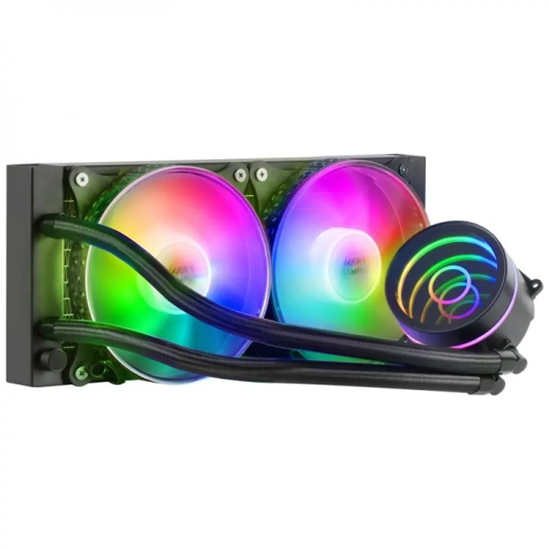Mars Gaming ML-ONE240 Kit de Refrigeracion Liquida - Potencia 400W - Espejo Infinito FRGB - Bomba OPTI-CHAMBER - Ventiladores Silenciosos FDB - Compat 1