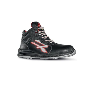 Upower Boston S ESD Calzado de Seguridad Hidrofugos de Piel Flor - Talla 48 - Suela Antideslizante, Antiestatica, Resistente al Aceite, Proteccion Con
