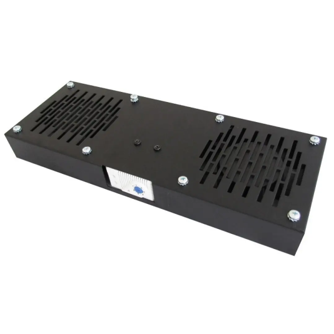 WP Termostato para Armarios de la Serie RWB con 2 Ventiladores - 475x400x55mm - Color Negro 1