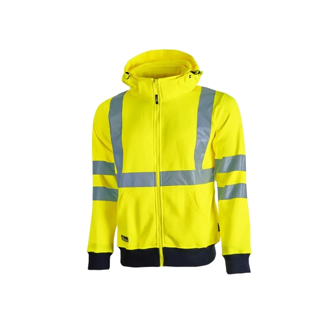 Upower Melody Sudadera Deportiva con Rayas Reflectantes - Talla 4XL - Cremallera Central, Cuello Alto, Bolsillos Inferiores, Capuchon Desmontable, Pro 1