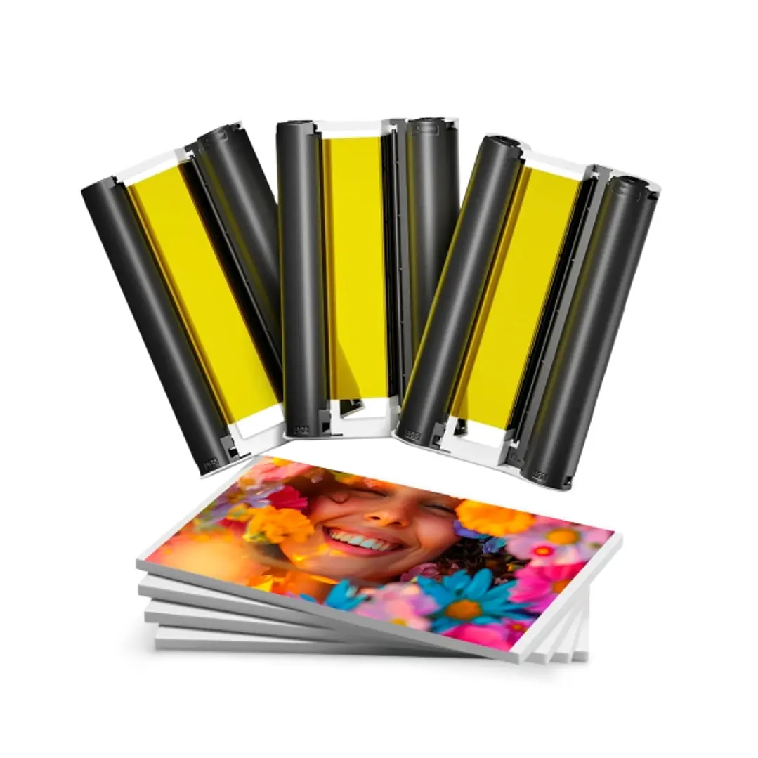 Canon KP108IN Pack de Tinta Generico y 108 Hojas Papel Fotografico, 100x148 mm - Reemplaza 3115B001 1