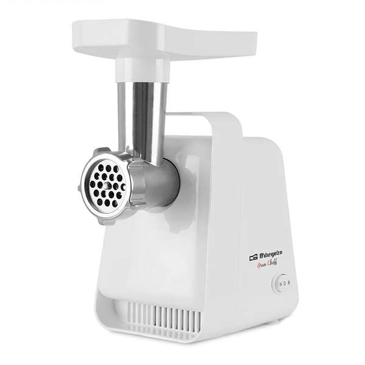 Orbegozo MP 2000 Picadora de Carne Eficiente - Potente Motor de 600W - Facil de Limpiar y Desmontar - Incluye Accesorios para Salchichas y Kibbe - Bot 1