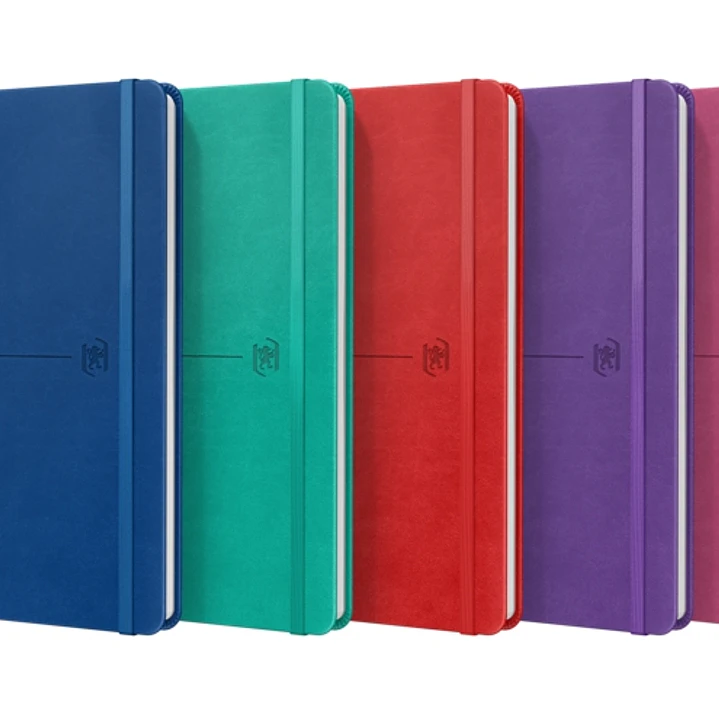 Oxford Signature Cuaderno Cosido Tapa Extradura A5 Liso - 80 Hojas - Colores Surtidos 1