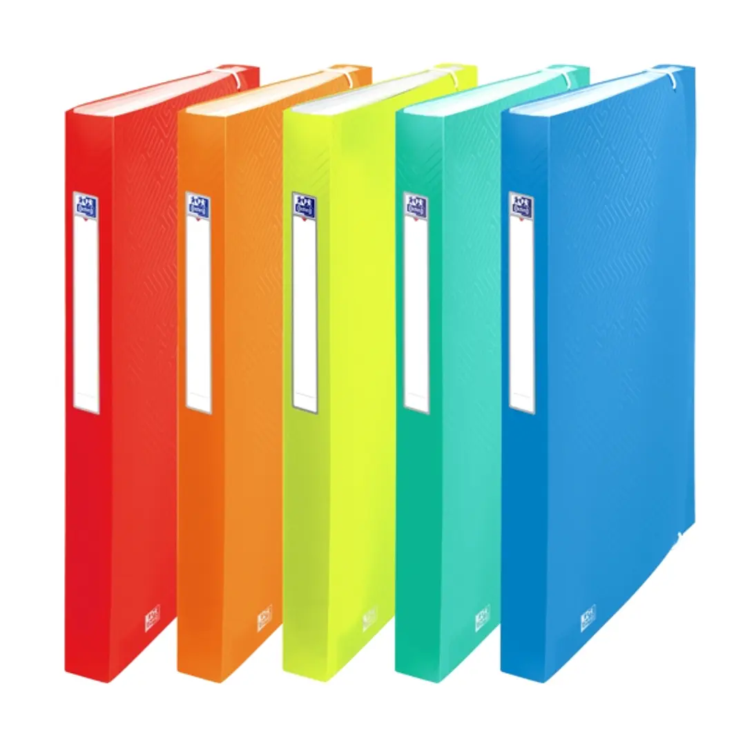 Oxford Urban A4+ Clasificador de 12 Posiciones - Tapa de Plastico Translucido - Ideal para Organizar Documentos - Colores Surtidos 1