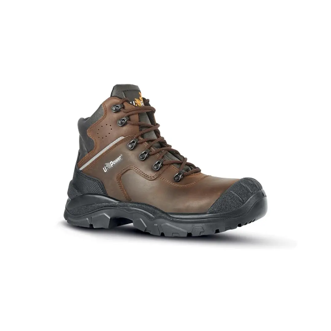 Upower Greenland UK S Calzado de Seguridad Botines - Talla 47 - Empeine Piel Hidrofugo, AirToe Composite, Antiperforacion, Antideslizante, Suela Resis 1