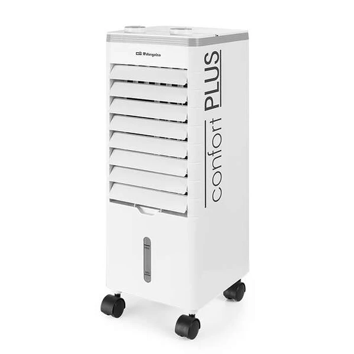 Orbegozo AIR 35 Climatizador 3 en 1 Purifica y Refresca el Aire - Potente y Silencioso - Deposito de 3L - 3 Velocidades - Lamas Orientables - Ruedas P 1