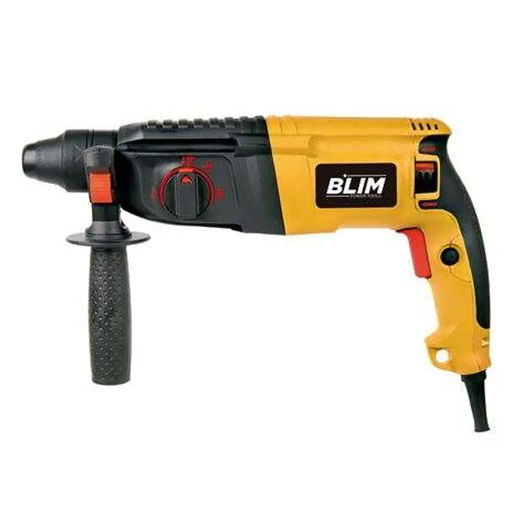 Blim Taladro SDS 800W 3 Julios - Funcion Martillo Percutor - Velocidad Regulable 0-1100rpm - Portabrocas Cambio Rapido SDS - Boton de Bloqueo - Incluy 1