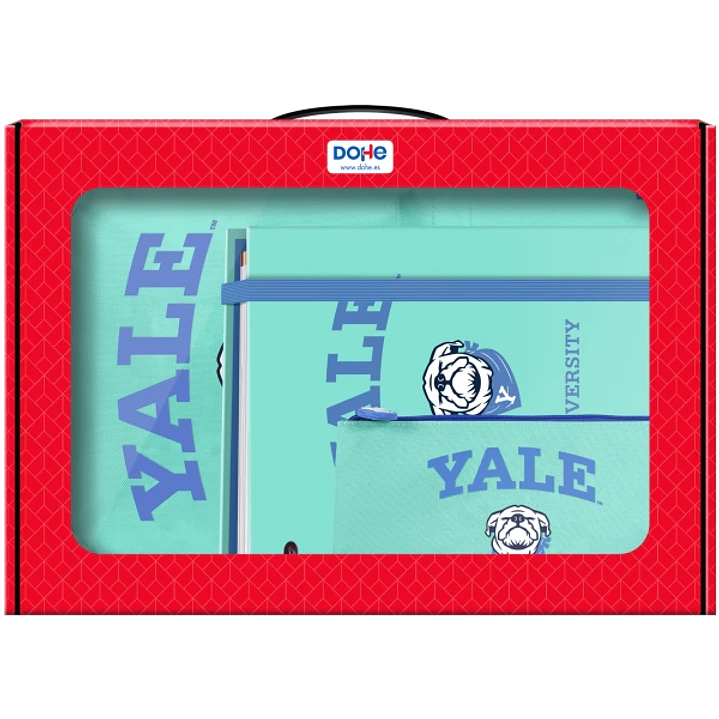 Dohe Yale Dog Pack de Mochila + Carpeta A4 Recambio + Portatodo Triple - Todo en un Maletin Perfecto para Regalo 1