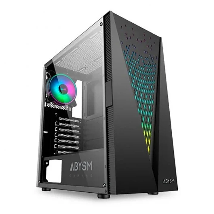 Abysm Gaming Danube Kolpa ARGB Caja Torre ATX, ITX, micro ATX - Lateral Cristal Templado - 3.5