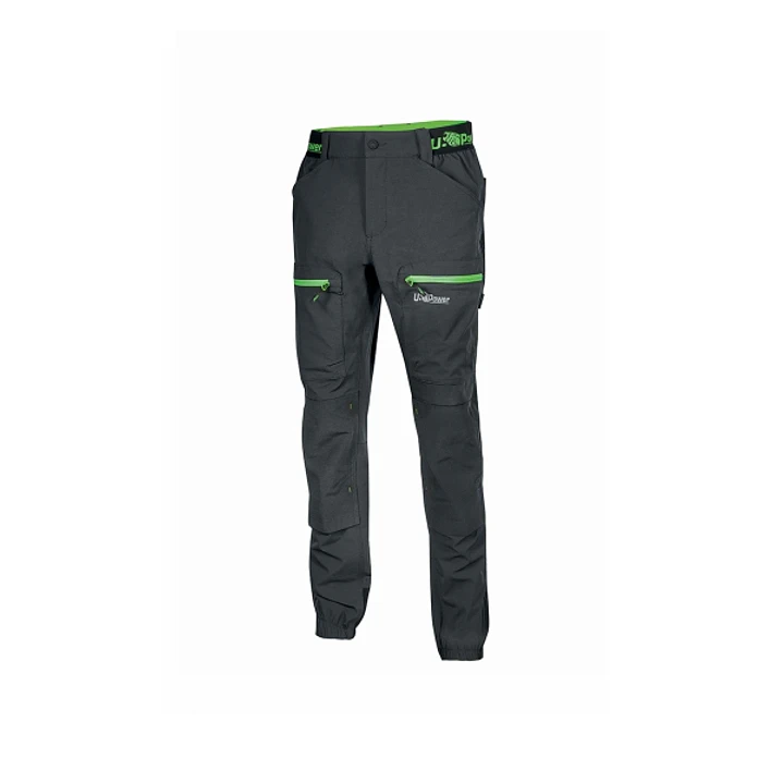 Upower Horizon Pantalones de Trabajo Elasticos - Talla XS - Corte Jogging, Impermeables, Transpirables, Multibolsillo, Proteccion Lumbar, Cinta Reflec 1