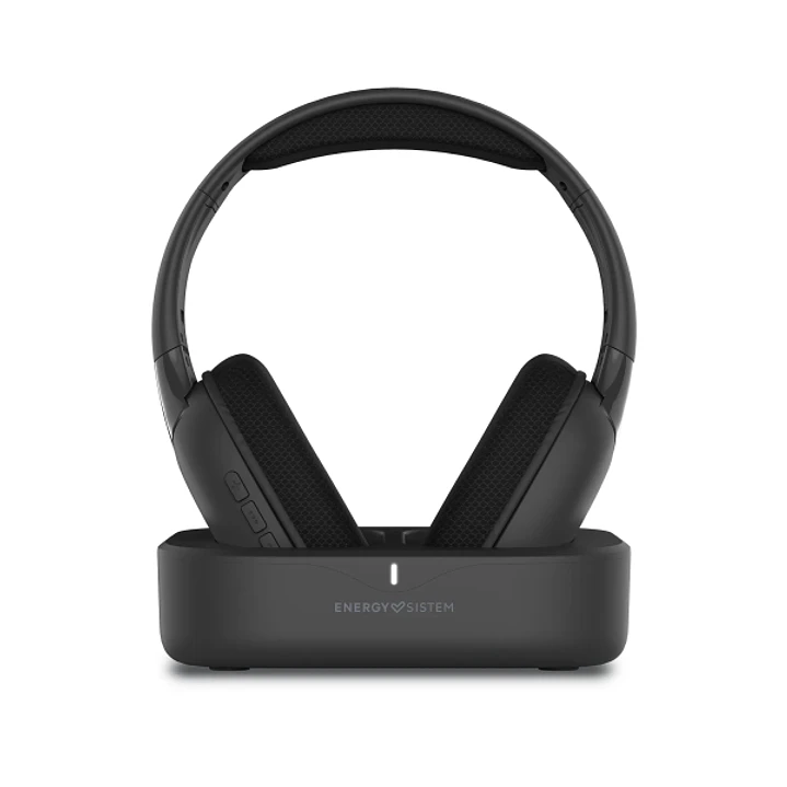 Energy Sistem SoundReel TV Auriculares Para TV - Conexion RF, Bluetooth, Optico y Jack - Hasta 18h de Bateria - Compatible Con Todos los TV - Color Ne 1