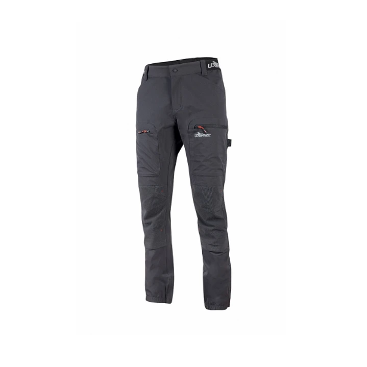 Upower Horizon Pantalones de Trabajo Elasticos - Talla 2XL - Corte Jogging, Impermeables, Transpirables, Secado Rapido, Multibolsillo, Proteccion Lumb 1