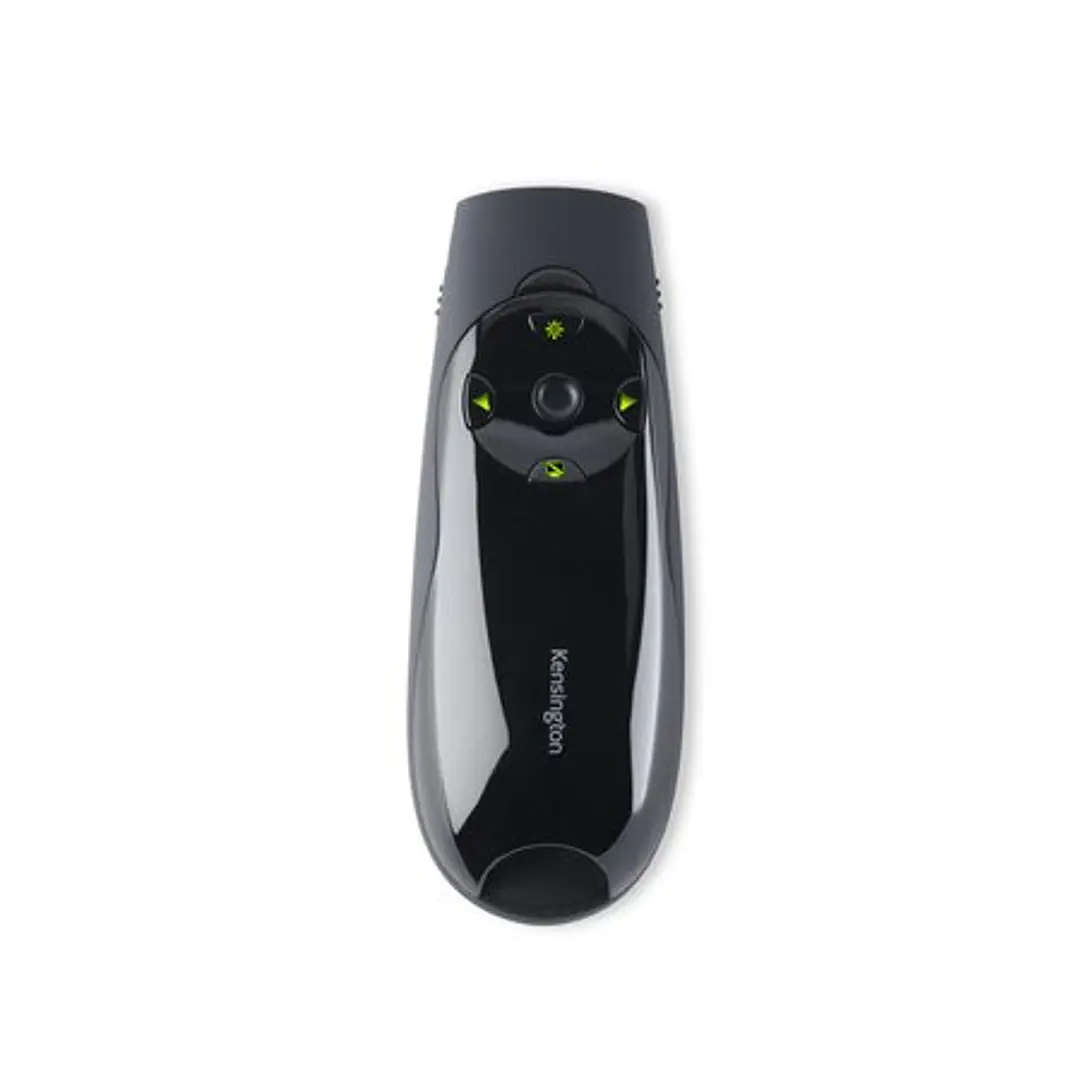 Kensington Expert Presentador Inalambrico con Puntero Laser Verde y Control de Cursor - Luminosidad 10 Veces Mayor - Botones Retroiluminados - Rango I 1