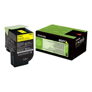 Lexmark CX310/CX410/CX510 Amarillo Cartucho de Toner Original - 80C20Y0/80C20YE/802Y
