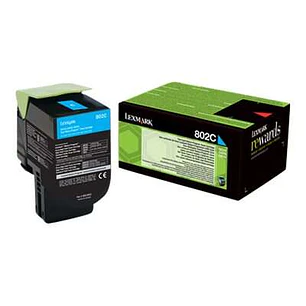 Lexmark CX310/CX410/CX510 Cyan Cartucho de Toner Original - 80C20C0/80C20CE/802C