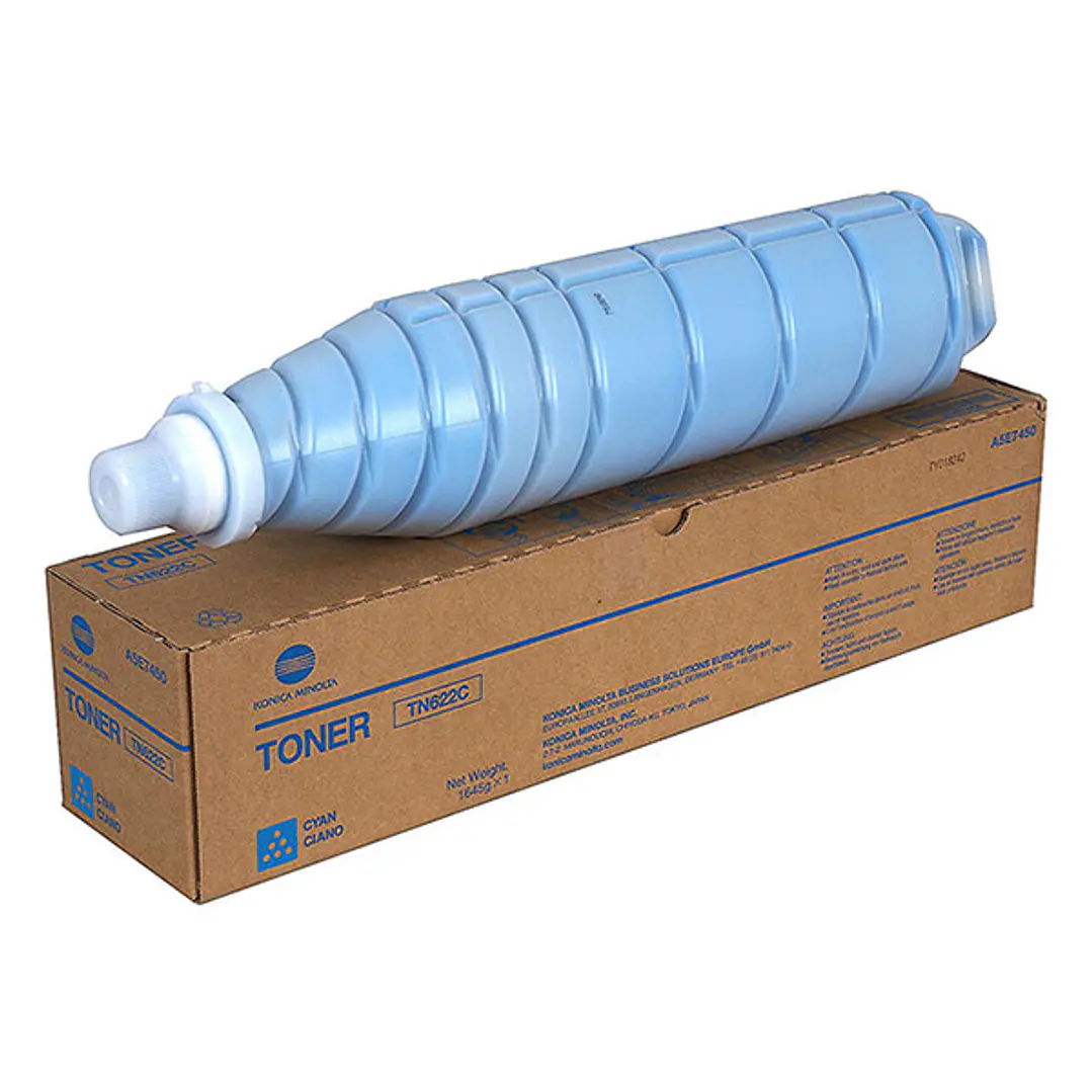 Konica Minolta TN622C Cyan Cartucho de Toner Original - A5E7450 1