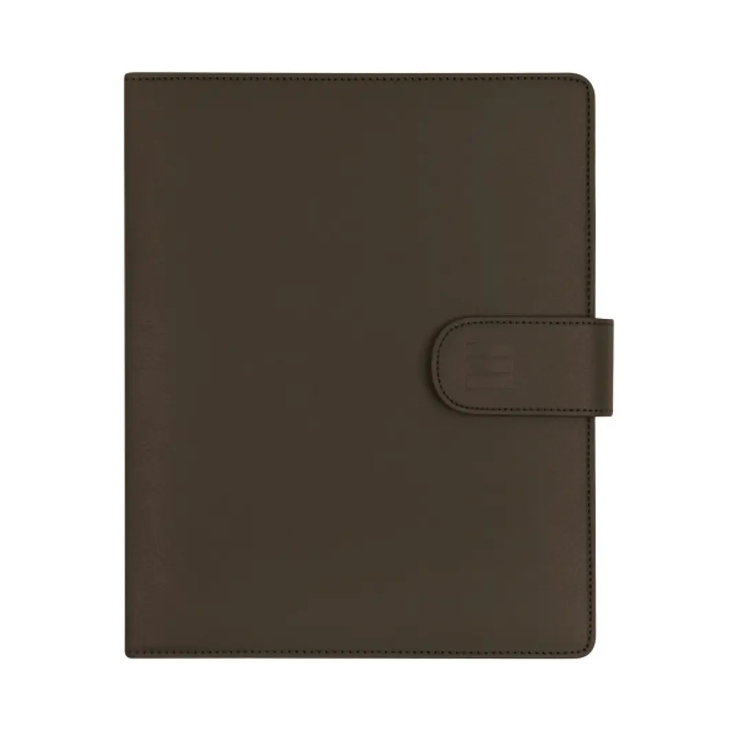 Finocam Open Troya Agenda Organizador - Anual 2026 - Formato 1000 - 205x43x249mm - Semana Vista en Vertical - Color Marron 1