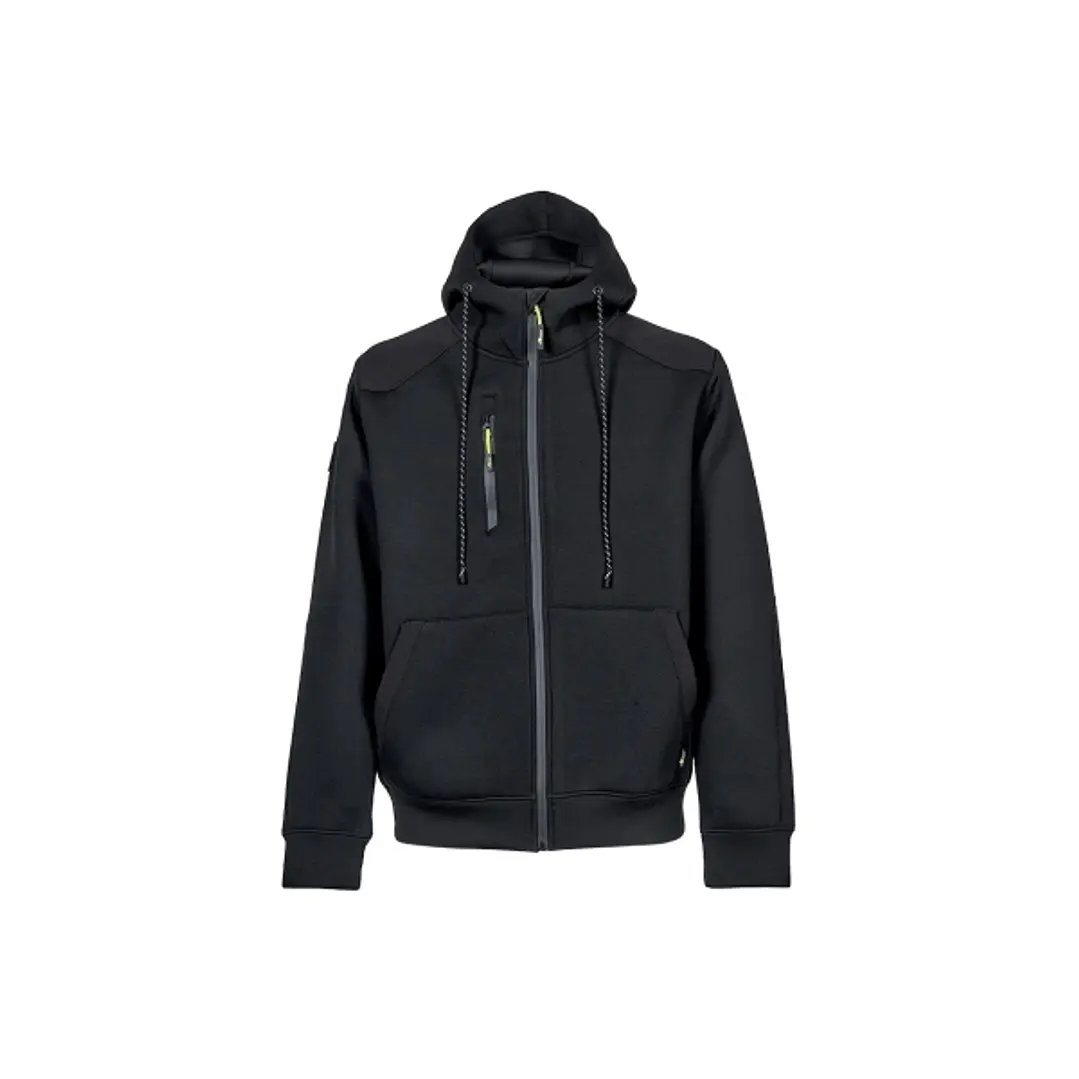 Upower Cork Sudadera Sintetica - Talla 5XL - Proteccion Incluida, Peso Ligero, Diseño Moderno - Color Negro Carbon 1