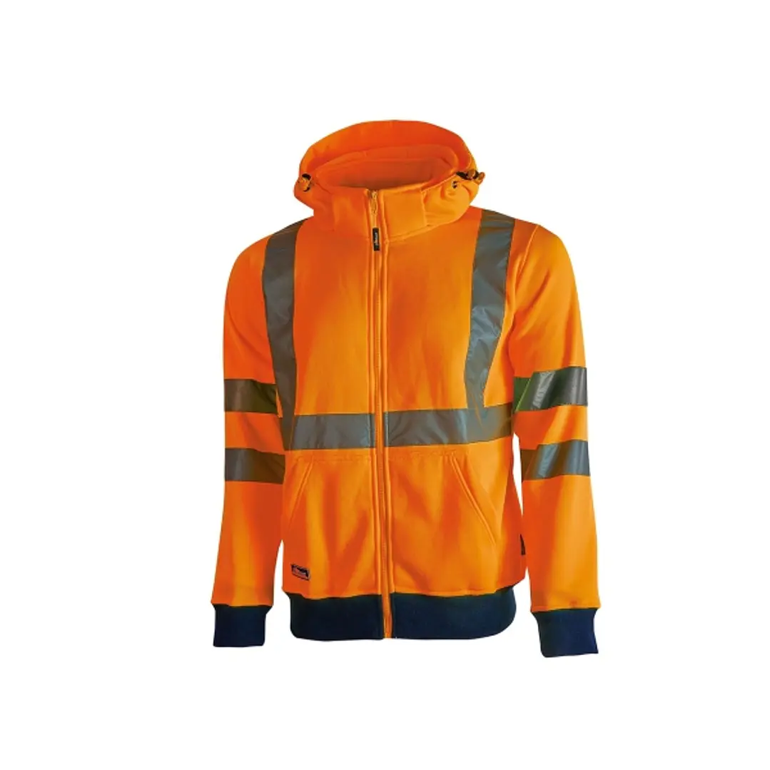 Upower Melody Sudadera Moderna - Talla S - Rayas Reflectantes, Cremallera Central, Cuello Alto, Capuchon Desmontable, Puños Elasticos, Proteccion DPI2 1