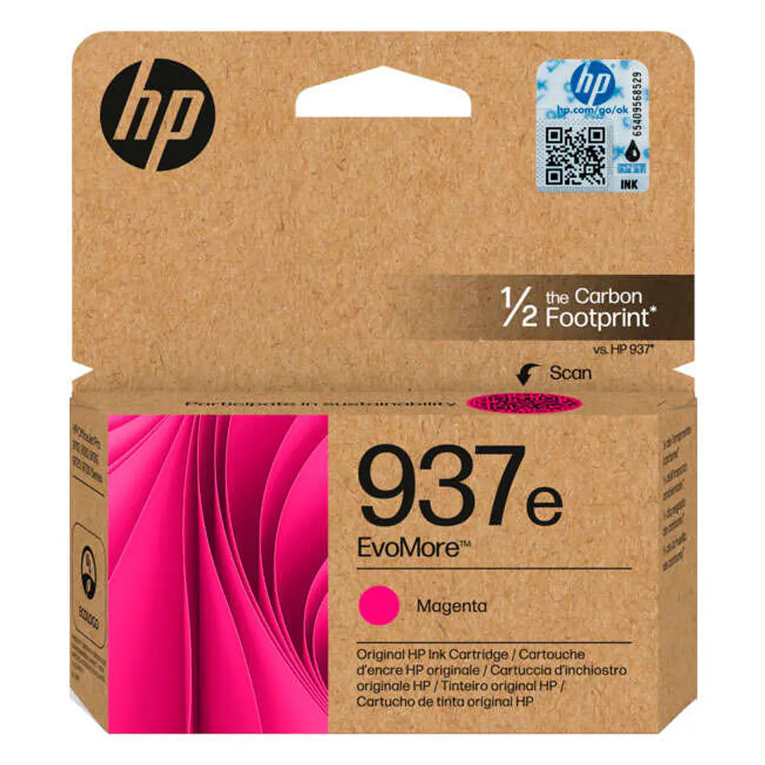 HP 937e XL Magenta Cartucho de Tinta Original - 4S6W7NE 1