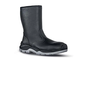 Upower Taiga L Botines de Seguridad - Talla 40 - Empeine Piel Hidrofugo, Cremallera Lateral, Puntal Composite, Antiperforacion, Antideslizante, Suela 