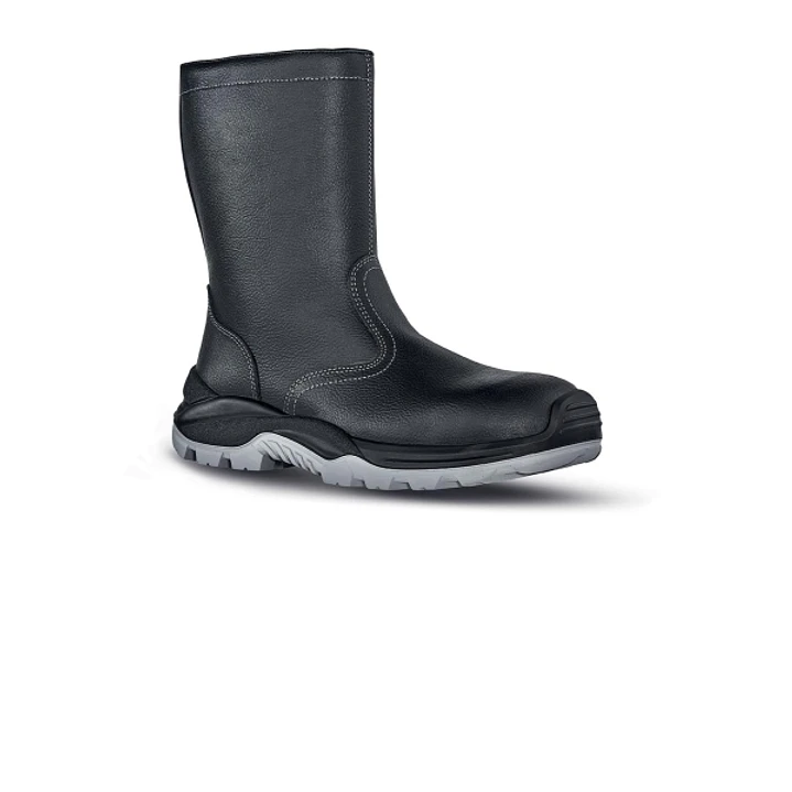 Upower Taiga L Botines de Seguridad - Talla 38 - Empeine Piel Hidrofugo, Cremallera Lateral, Puntal Composite, Antiperforacion, Antideslizante, Suela  1