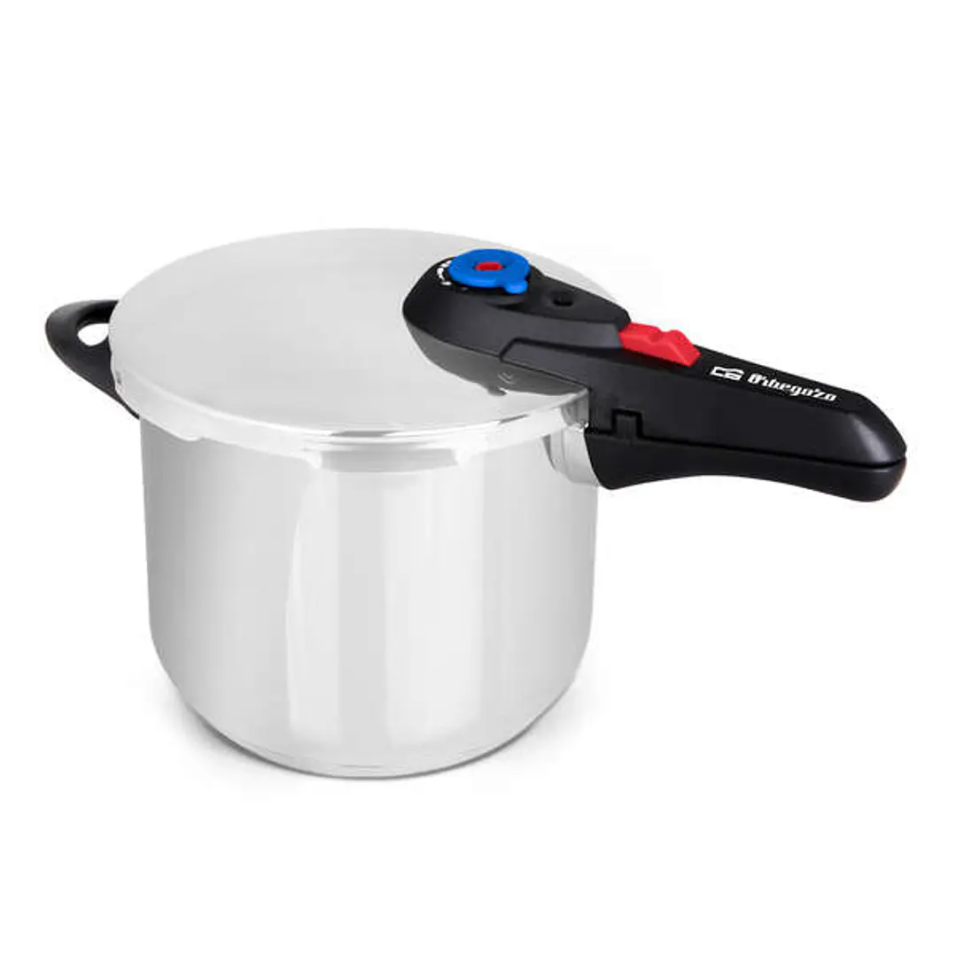 Orbegozo HP 10006 Olla Super Rapida - Capacidad 10 Litros - Cinco Sistemas de Seguridad - Fondo Termo Difusor - Apto para Todo Tipo de Fuegos 1