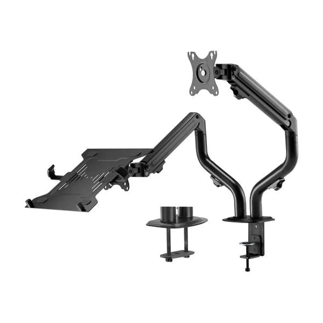 Aisens Soporte de Mesa Contrapeso Giratorio e Inclinable para Portatil y Monitor/TV 8Kg de 17-32