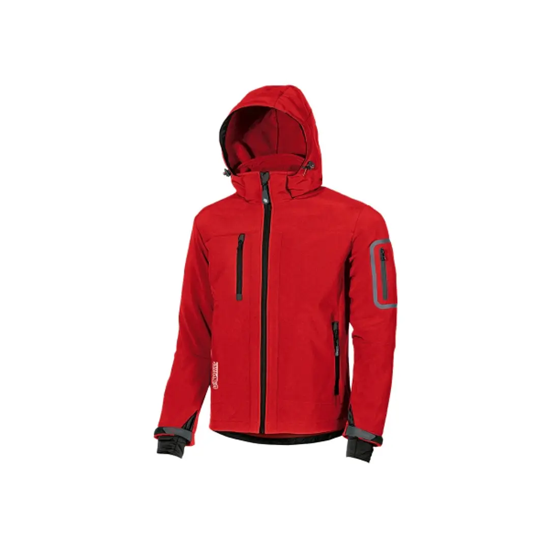Upower Metropolis Soft Shell de Trabajo - Talla S - Tejido Elastico Cortavientos, Transpirable, Resistente al Agua, Multiples Bolsillos Funcionales, C 1
