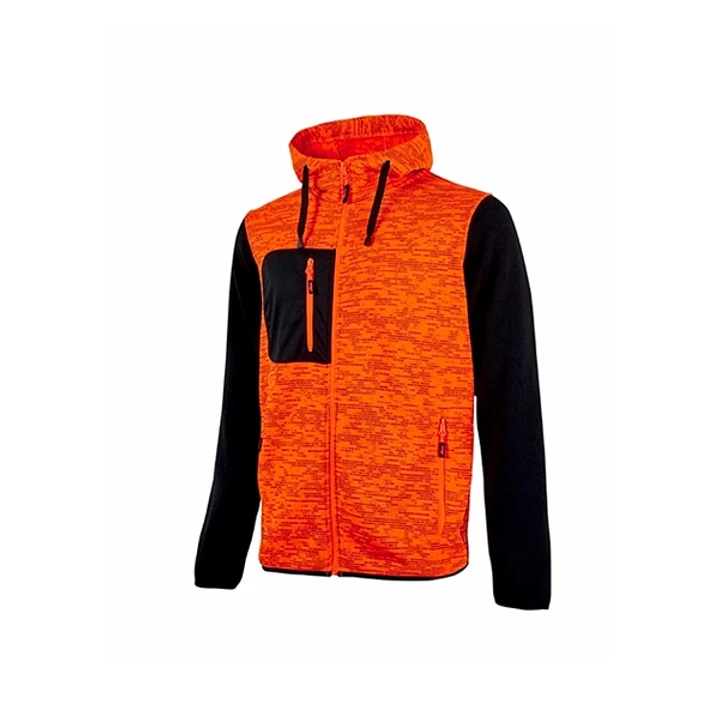 Upower Rainbow Sudadera con Forro Polar - Talla 2XL - Cuello Alto, Cremallera Central, Capuchon Ajustable, Bolsillo Pecho con Cremallera, Proteccion D 1
