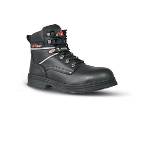 Upower Performance S Botines de Seguridad - Talla 44 - Empeine Piel Hidrofugo, Puntal Composite, Antiperforacion, Suela Antideslizante, Transpirable, 