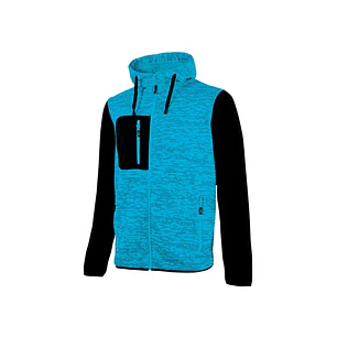 Upower Rainbow Sudadera con Forro Polar - Talla 4XL - Cuello Alto, Capuchon Ajustable, Cremallera Central, Bolsillos Delanteros, Proteccion DPI1 - Col
