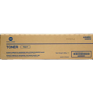 Konica Minolta TN217 Negro Cartucho de Toner Original - A202031/A202051/TN217